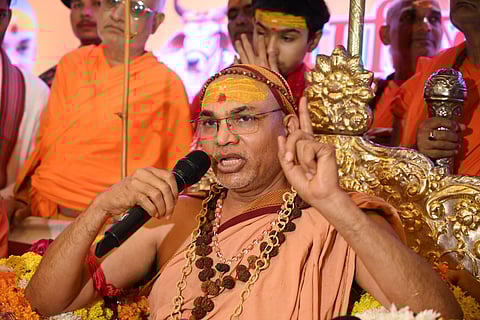 Shankaracharya of Jyotirmath refrains from paying obeisance at 'partially-built' Ram temple