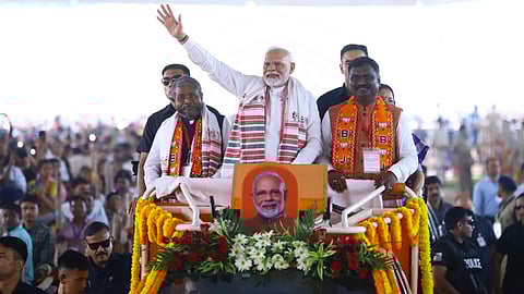 PM Modi attacks JMM, claims population of Hindus, Adivasis declining in Jharkhand