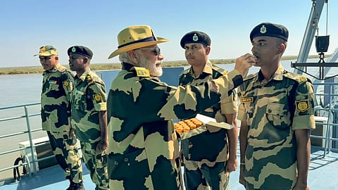 PM Modi celebrates Diwali with armed forces near Indo-Pak border in Kutch