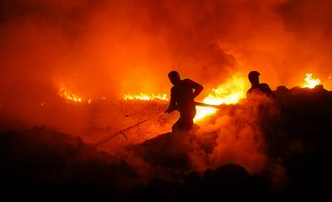 Fire at Gurugram slum, over 40 shanties burnt to ashes; no casualty