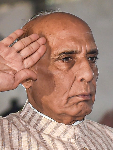 'My responsibility to give befitting reply to those who cast evil eye on India', says Rajnath Singh