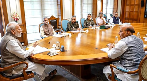 High-level meet at PM Modi's residence, CDS, 3 service chiefs present