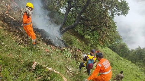 Helicopter crashes near Kedarnath shrine, all seven on board killed; AAIB to probe crash