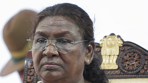 President Droupadi Murmu during inauguration of the 8th Foundation Day Celebration of All India Institute of Ayurveda in New Delhi on Wednesday