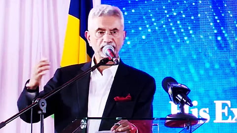 Union External Affairs Minister S Jaishankar during the inauguration of the Jan Aushadi Kendra, in Mauritius