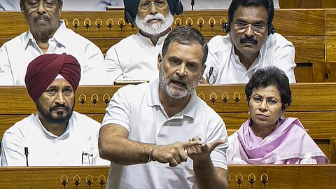 "If Modi ji has even half the courage of Indira Gandhi, he must say that Donald Trump is lying"