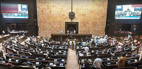 Slogans drown debate, Rajya Sabha adjourned till August 4