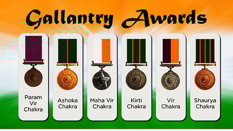 Gallantry Awards announced for armed forces personnel on Independence Day eve