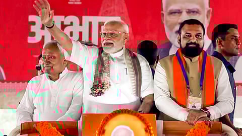 PM Modi inaugurates, lays foundation stone of development projects worth Rs 13,000 crore in Bihar