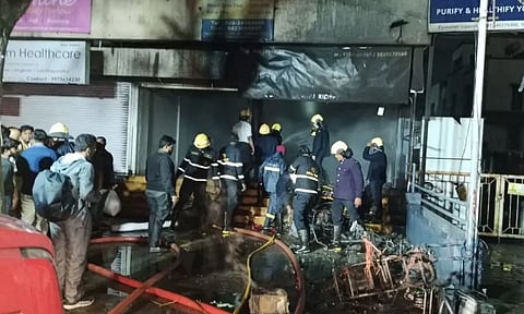 Fire at motorbike showroom in Pune; 60 vehicles gutted, one person rescued