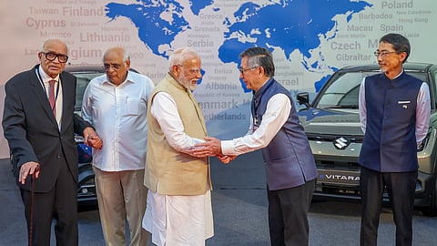 In a big push for EVs, PM Modi inaugurates Maruti's plant; flags off Made-in-India e-VITARA