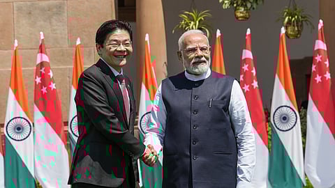 "India-Singapore agreements will be reviewed timely to accelerate mutual trade," PM Modi says