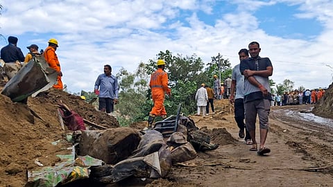 Bilaspur landslide: Death toll rises to 16 as rescue teams push through debris of buried bus