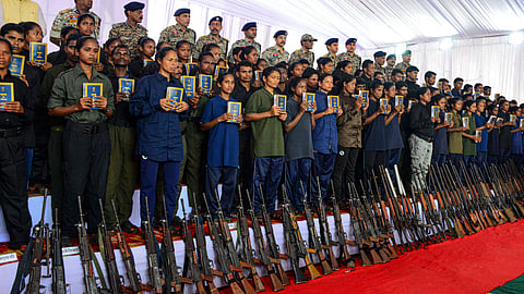 210 Maoists surrender in Chhattisgarh; CM Sai calls it a 'historic day'