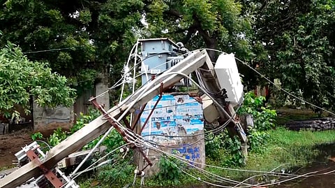 Montha leaves one dead, roads inundated, trees uprooted, crops damaged in Andhra