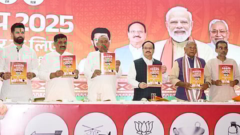 NDA releases manifesto for Bihar polls; promises jobs to one cr youth, free education, infra growth
