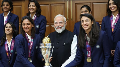 'Honoured to bring to you the trophy; you motivated us a lot': Harmanpreet, Mandhana to PM Modi