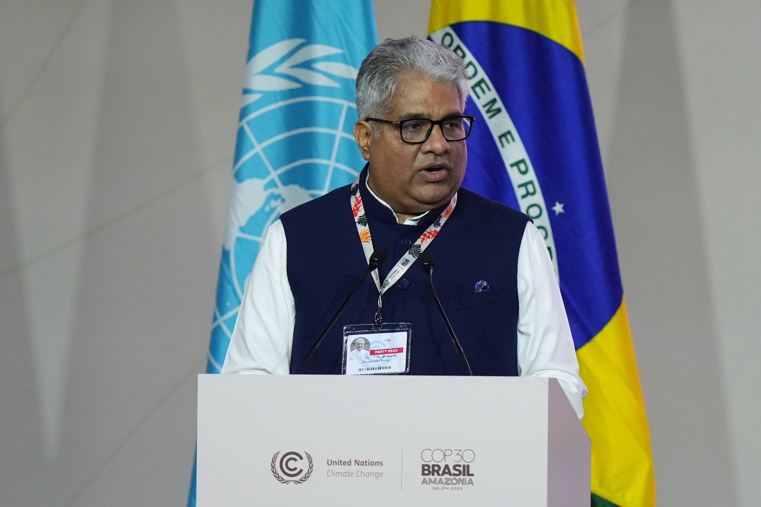Climate change real, India to declare NDC by Dec: Environment Minister Yadav at UN COP30