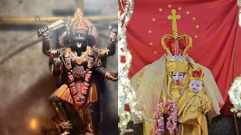 Kali idol found dressed as Mother Mary; video goes viral, priest held