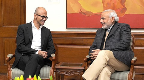 Microsoft CEO Satya Nadella meets PM Modi, to invest $17.5 billion for ‘India’s AI future’