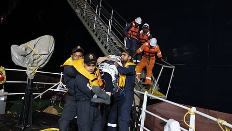 Indian Coast Guard's swift rescue of sailor from UK vessel off Goa
