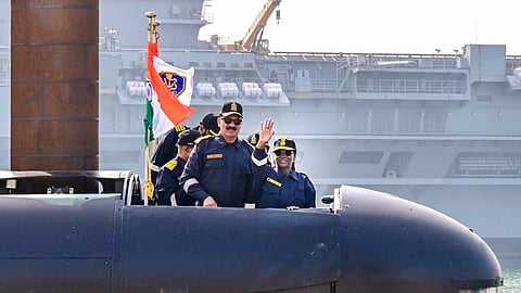 Droupadi Murmu becomes the second President to experience a submarine sortie at Karwar naval base