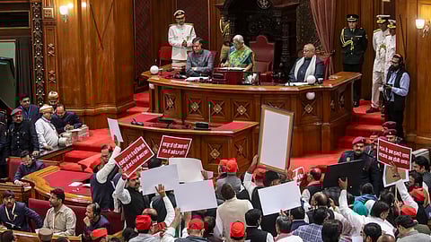 UP budget session begins amid uproar as SP raises ‘Governor Go Back’ slogans