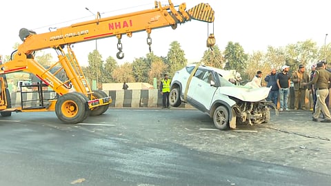 2 killed as car rams into container truck on NH-9 in east Delhi