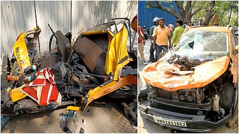 One dead, three injured as parapet wall slab of metro rail line falls onto vehicles; Oppn slams govt