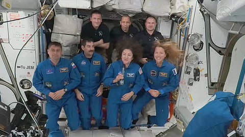 Four new astronauts arrive at the International Space Station to replace NASA’s evacuated crew