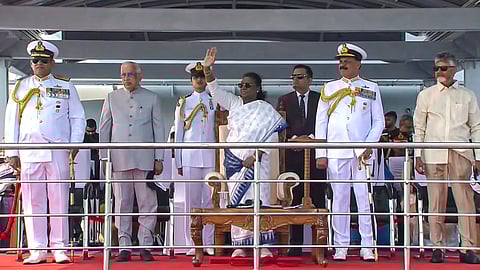 Indian Navy vigilant in safeguarding country's maritime interests: Prez Murmu