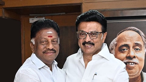 Expelled AIADMK leader O Panneerselvam joins DMK in presence of MK Stalin