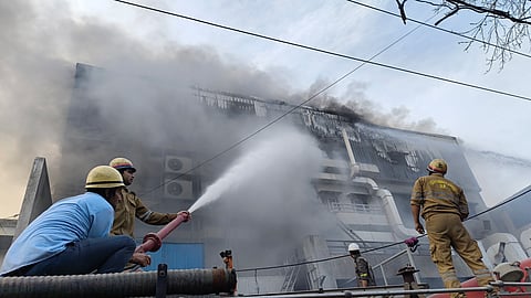 26 injured as fire breaks out at electric meter factory in Noida