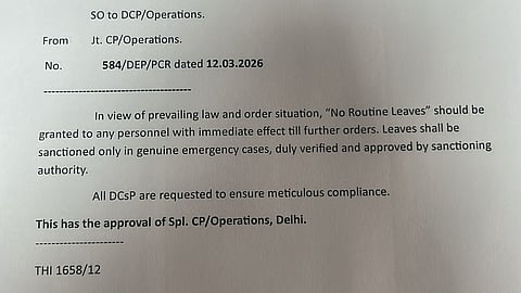Joint CP orders 'no routine leave' for Delhi Police staff amid prevailing law and order situation