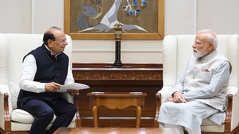 Delhi and Ladakh LGs meet PM Modi for separate discussions