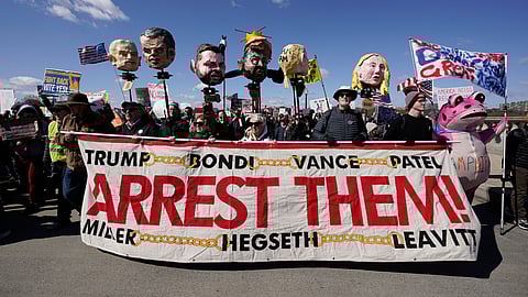 Millions join 'No Kings' rallies across US, Europe to protest against Trump