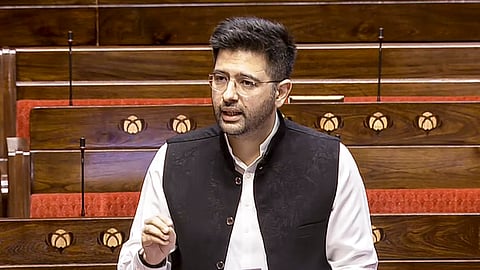 Raghav Chadha shares video of Rajya Sabha performance after AAP demotion