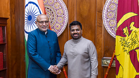 Vice President Radhakrishnan meets Lankan President Dissanayake, discusses Indian housing project
