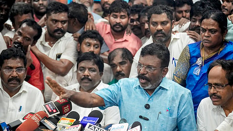 Our support to TVK is to prevent President's rule, help Vijay form govt: VCK chief Thirumavalavan