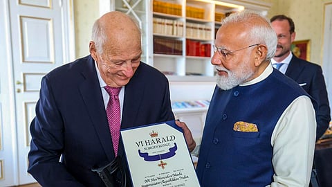 PM Modi receives Norway's highest civilian honour