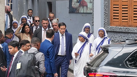 US Secretary of State Marco Rubio visits Saint Teresa's Mother House, children's home in Kolkata