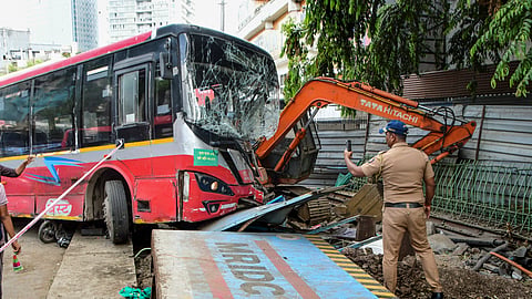 One killed, six injured as BEST electric bus crashes into multiple vehicles in Mumbai
