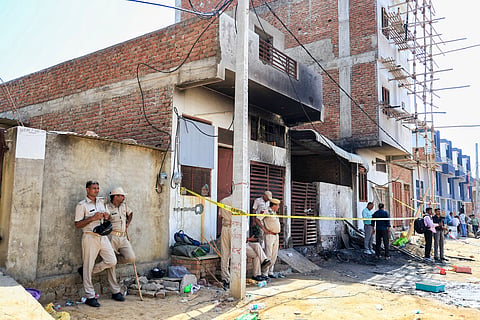 Jaipur cracker godown fire | 9 cops suspended for negligence