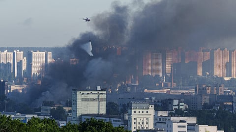 Russia unleashes major barrage on Ukraine, killing 11, damaging renowned religious site