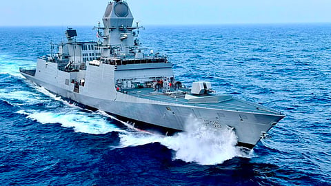 India boosts maritime power as PM Modi inducts three indigenous naval vessels