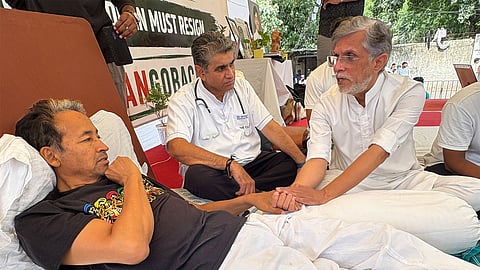 'I will stay alive till July 20 at any cost', says Wangchuk; Pawan Khera visits agitators