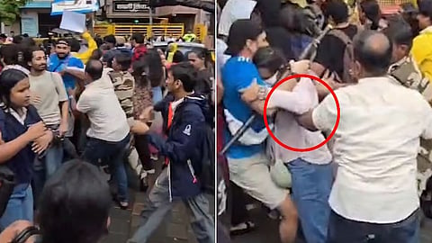 Viral video of Mumbai cop groping woman protester sparks row; Police defend officer