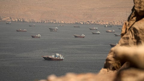 Oil tanker explodes after hitting naval mine in Strait of Hormuz