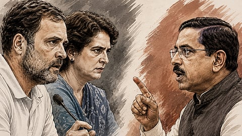 ‘Defender of rapists…filthiest type of man’: The Gandhis vs Pralhad Joshi