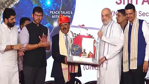 Amit Shah confers Lokmanya Tilak National Award on NSA Ajit Doval
